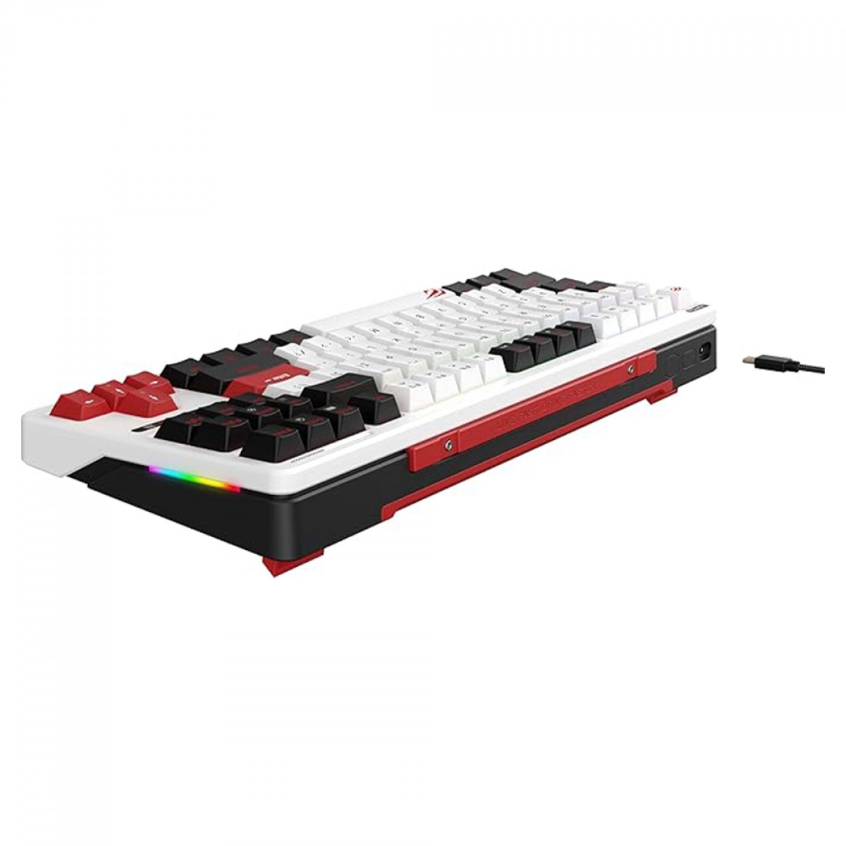 Teclado Mecânico Havit Gamenote KB902L RGB, Switch Red, Branco/Preto e Vermelho, KB902L