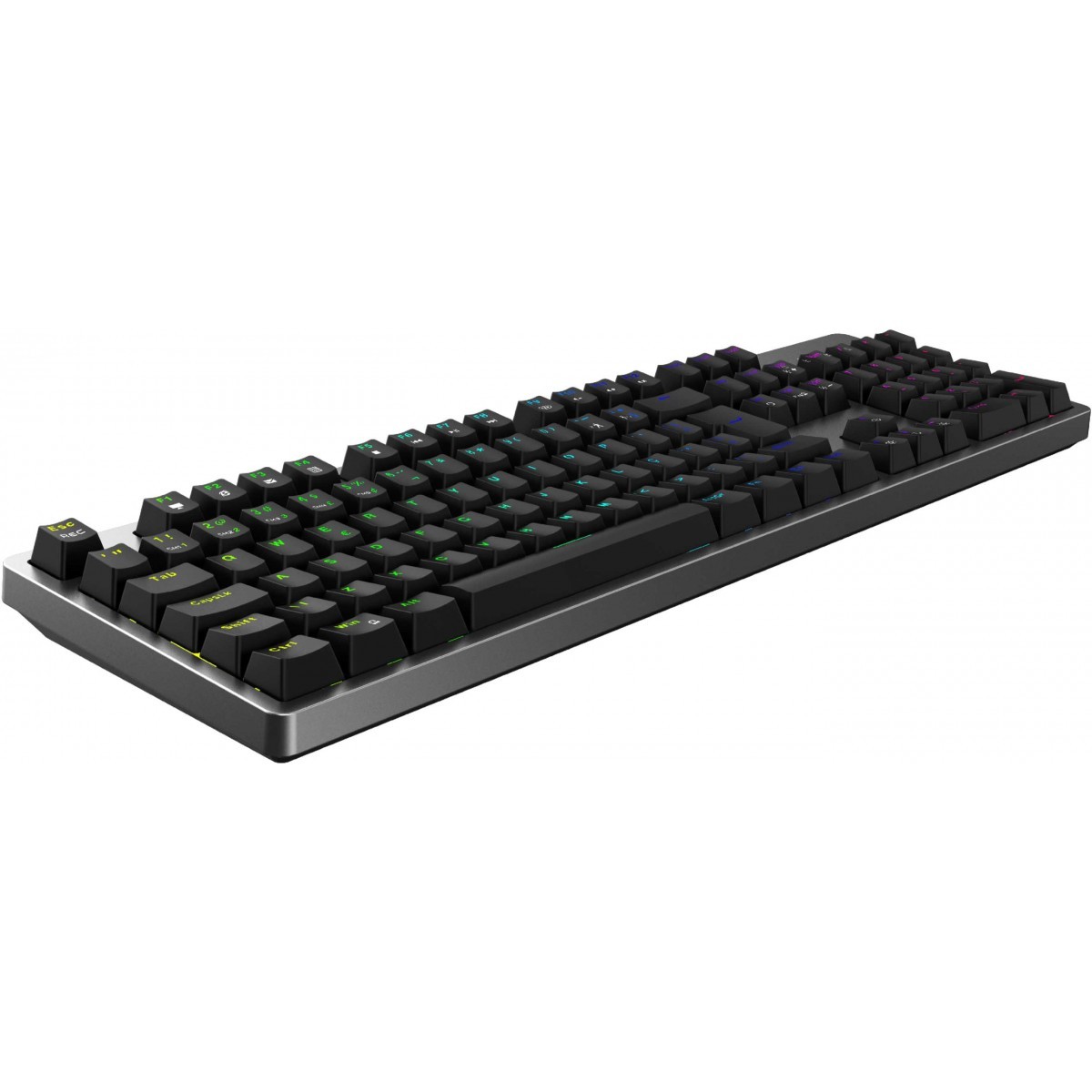 Teclado Mecânico Havit RGB, Switch Blue, ABNT-2, Black, KB492L