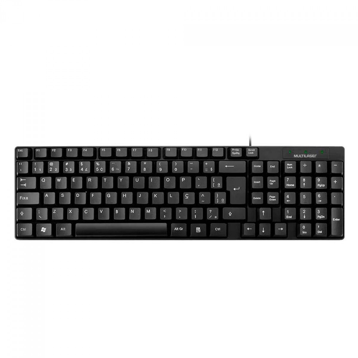 Teclado Multilaser Tf Compacto Resistente Gua Usb Preto Tc Bu