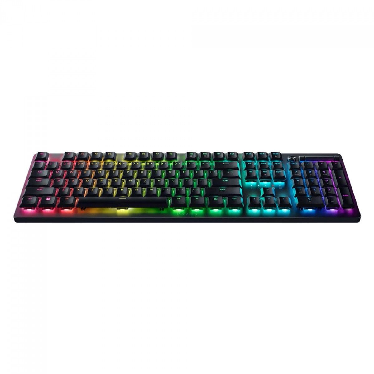 Teclado Óptico Gamer Razer DeathStalker V2 PRO, RGB, Wireless, Low Profile, Switch Red, ANSI, Preto, RZ0304360200