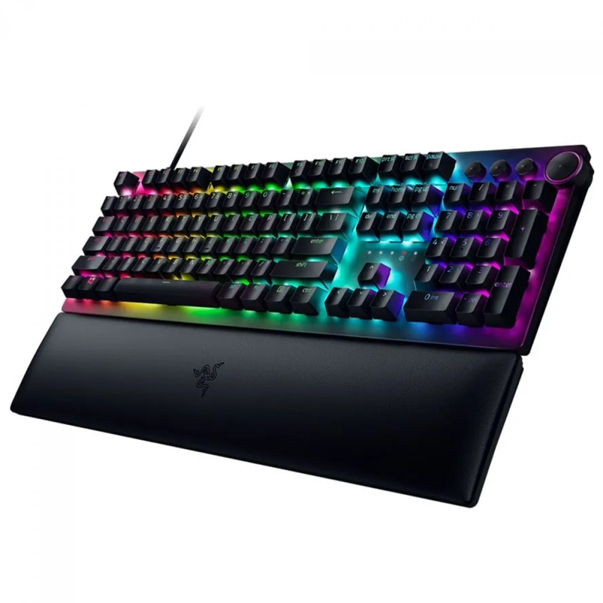 Teclado Óptico Gamer Razer Huntsman V2, Chroma RGB, Switch Red, US, Full Size, Preto