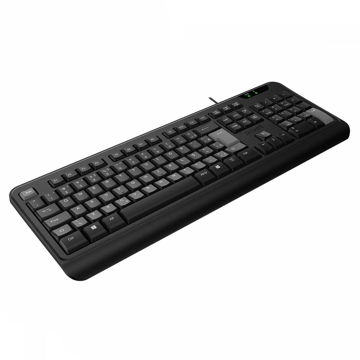 Teclado PCYes Comfort, USB, ABNT2, Full Size, Preto, CMFBK