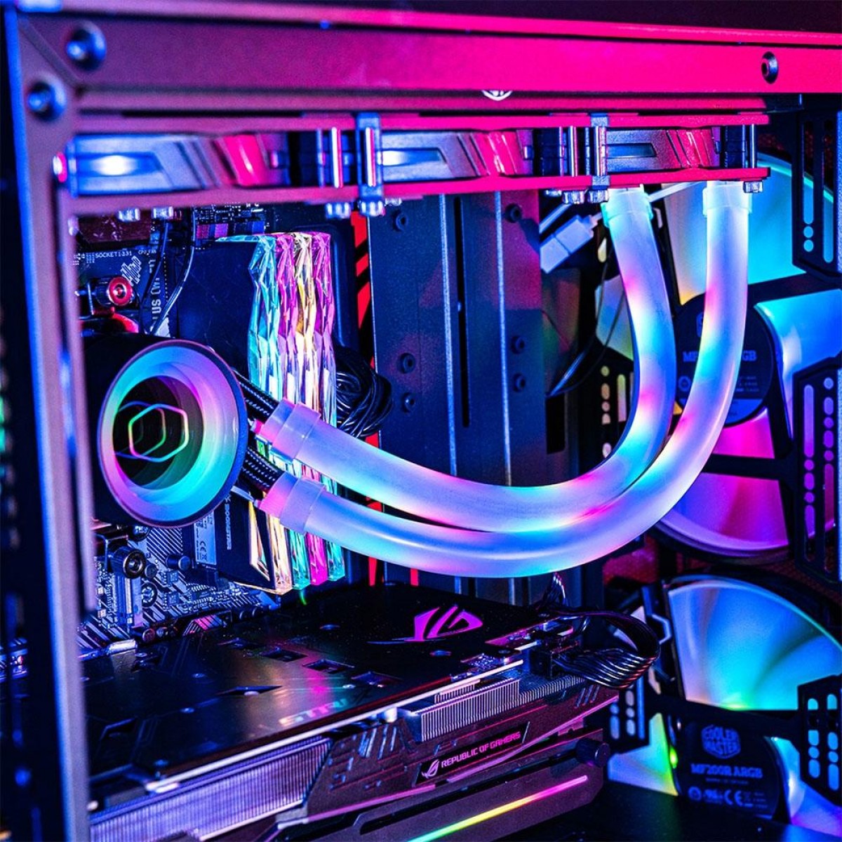 Tubo para Water Cooler Cooler Master LED Tube Sleeve A1, ARGB, 2 Unidades, MFX-ATHN-12NNN-R1