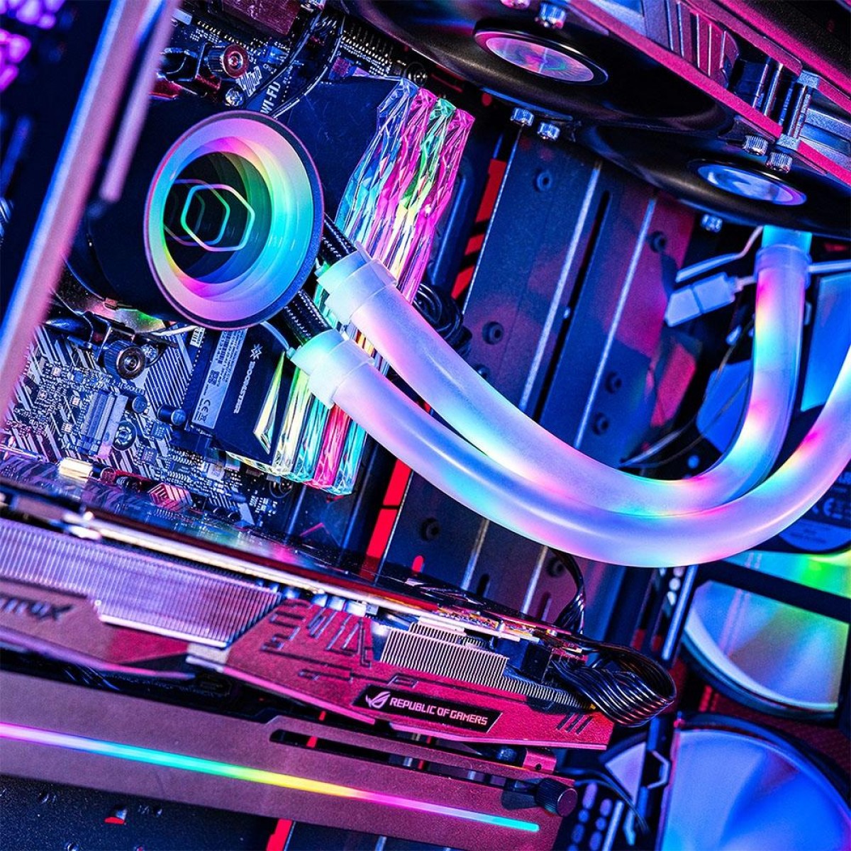 Tubo para Water Cooler Cooler Master LED Tube Sleeve A1, ARGB, 2 Unidades, MFX-ATHN-12NNN-R1
