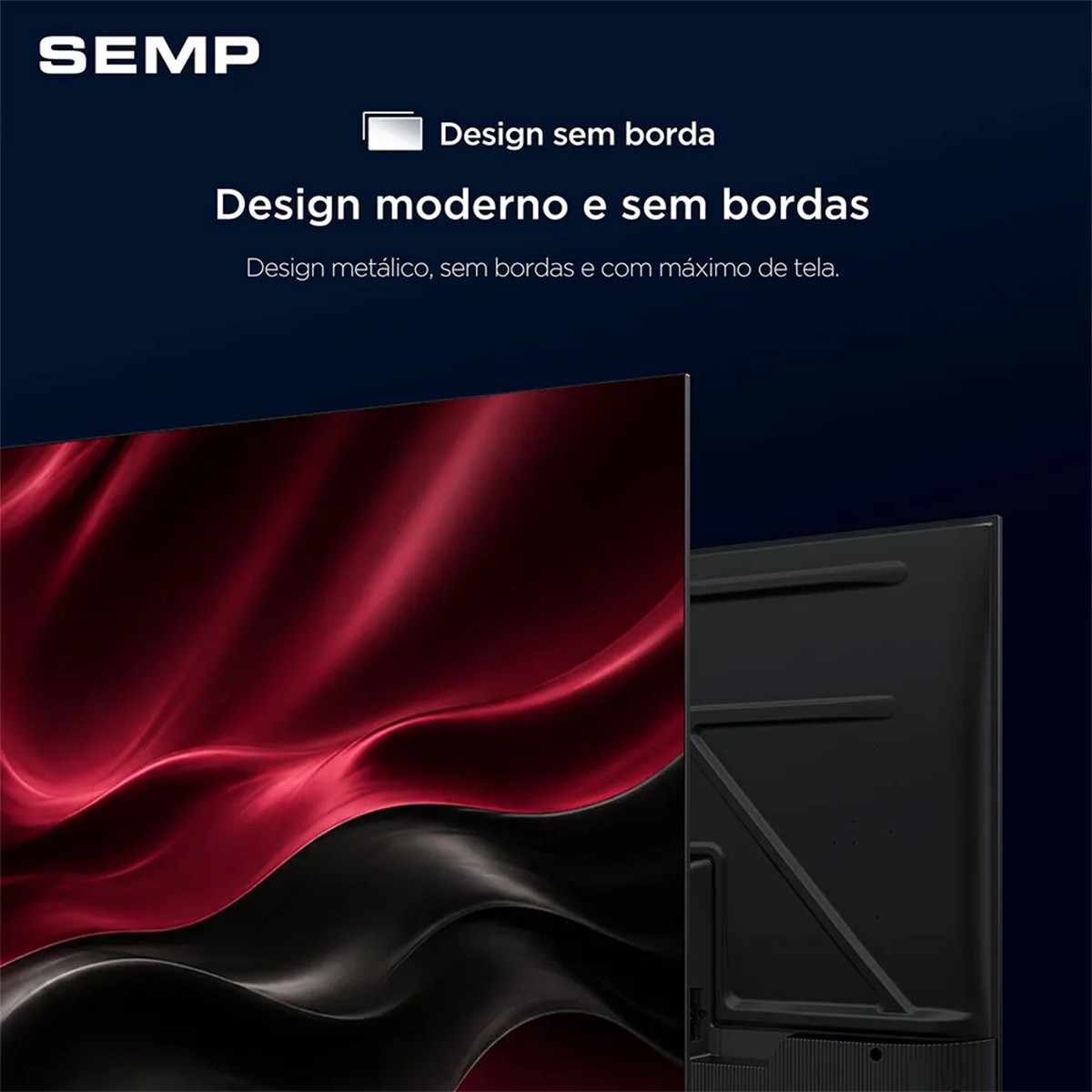 Smart TV SEMP S42R, 43 Pol, Full HD, Roku TV, WI-FI, Preto, 43S42R
