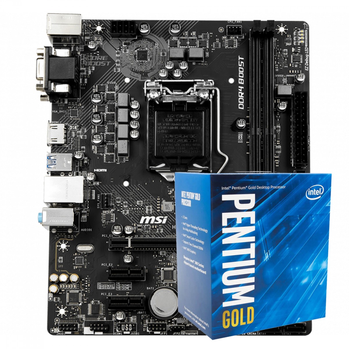 Kit Upgrade, MSI H310M PRO-VDH Plus + Intel Pentium Gold G5420