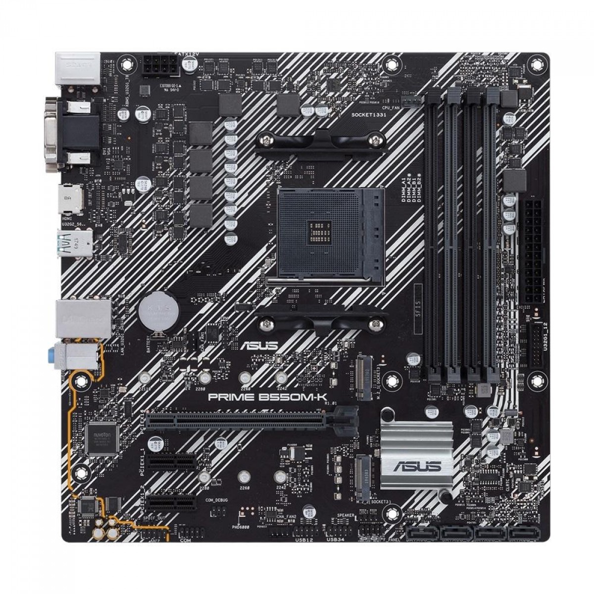 Kit Upgrade, ASUS Prime B550M-K + AMD Ryzen 7 5700G + Memória DDR4, 16GB
