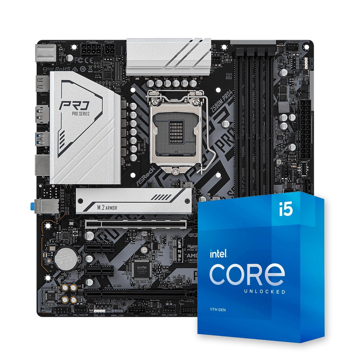 Kit Upgrade, ASRock Z590M Pro4 + Intel Core i5 11600K