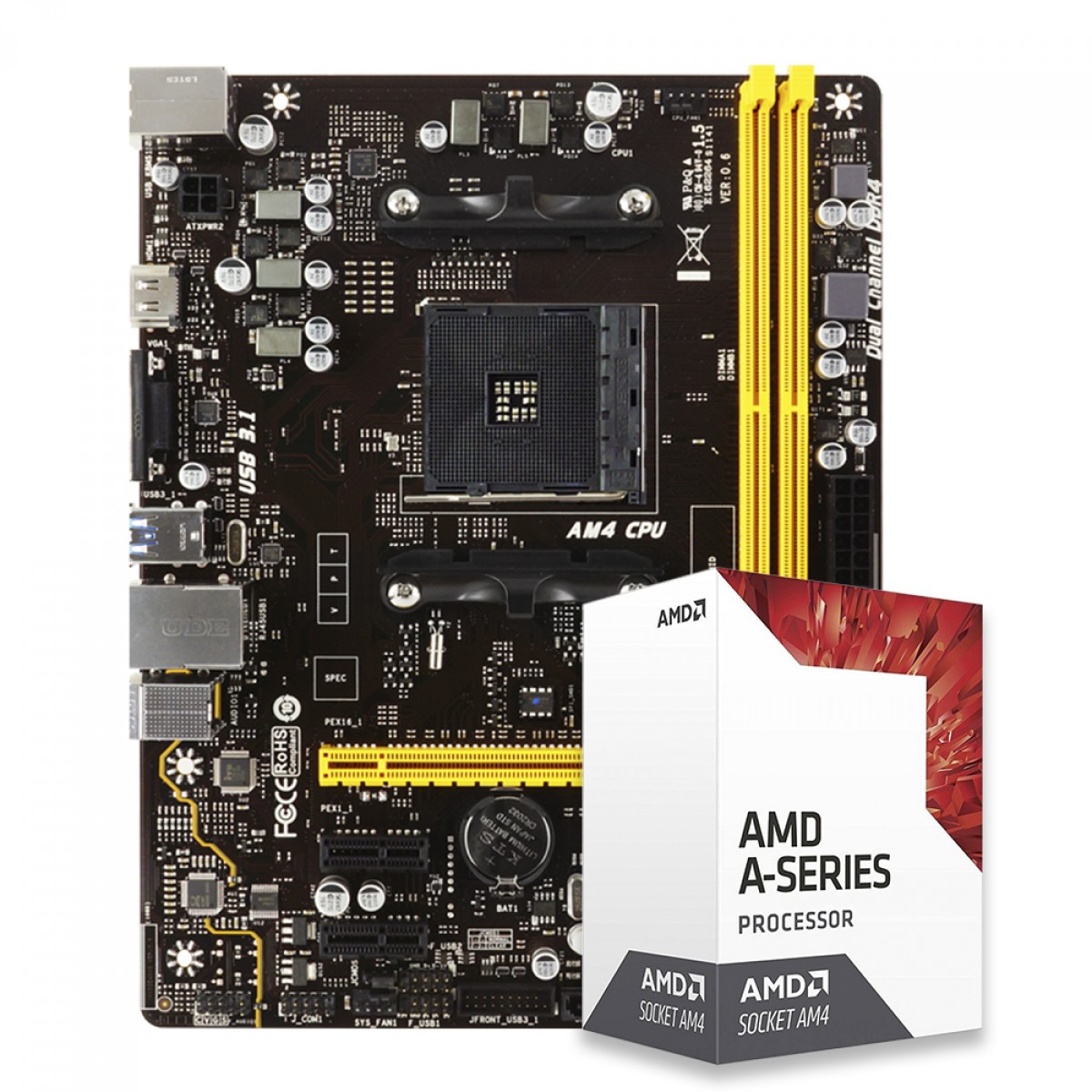 Kit Upgrade AMD A6 9500 + Biostar A320MH