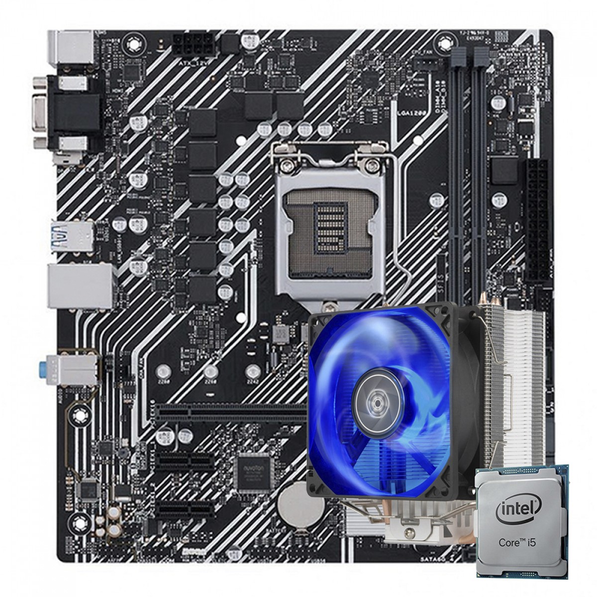 Kit Upgrade Intel Core i5 11400F + Placa Mãe H510