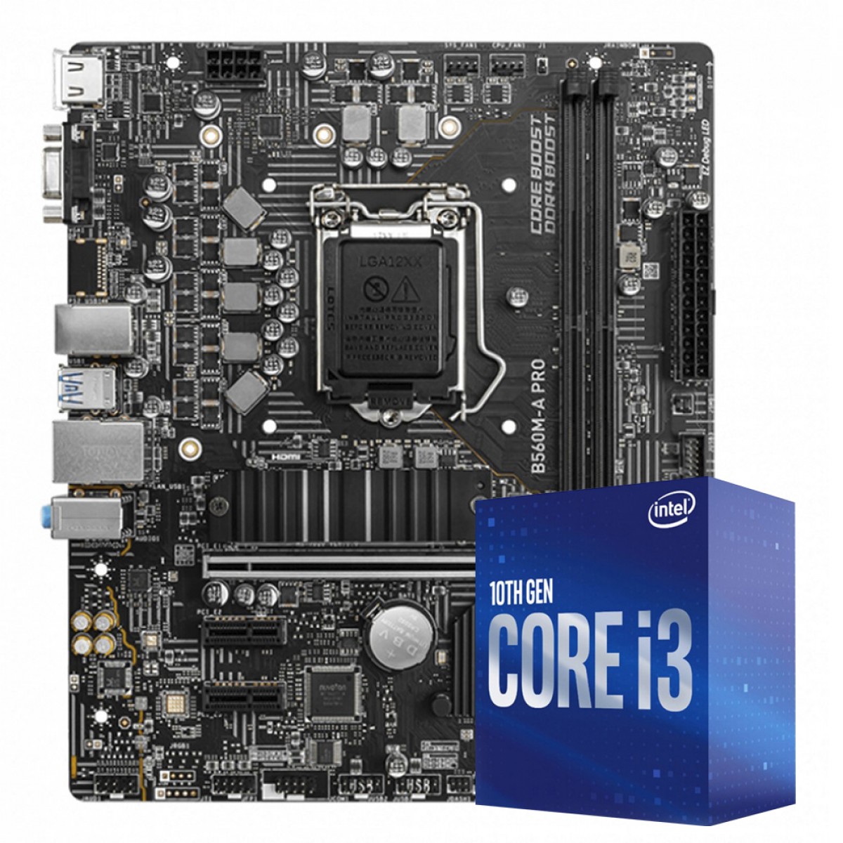 Kit Upgrade MSI B560M-A PRO + Intel Core i3 10100F