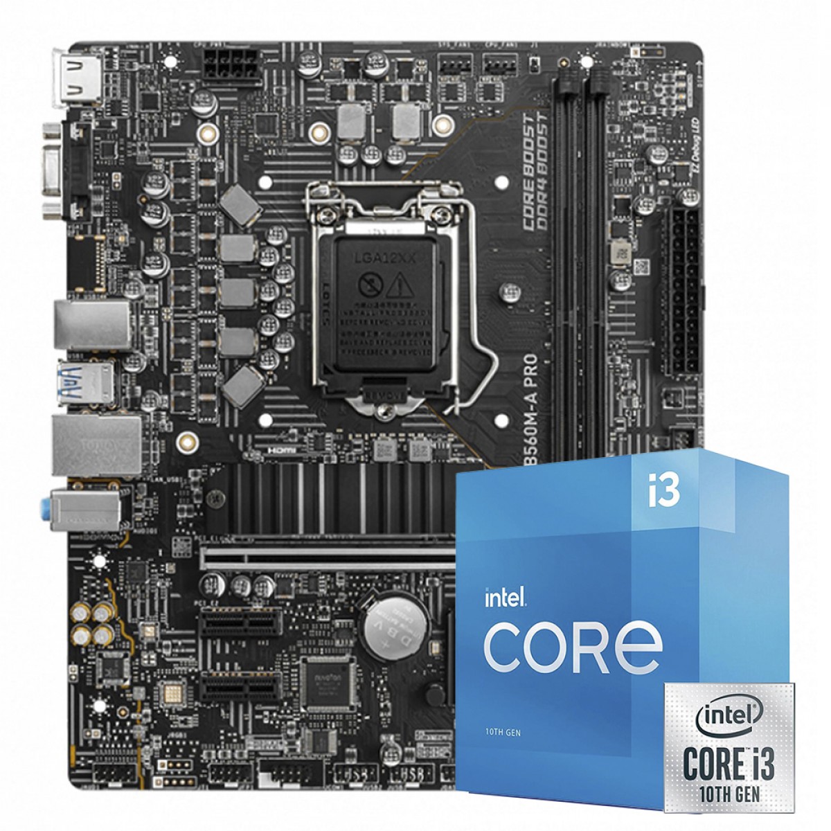 Kit Upgrade MSI B560M-A PRO + Intel Core i3 10105