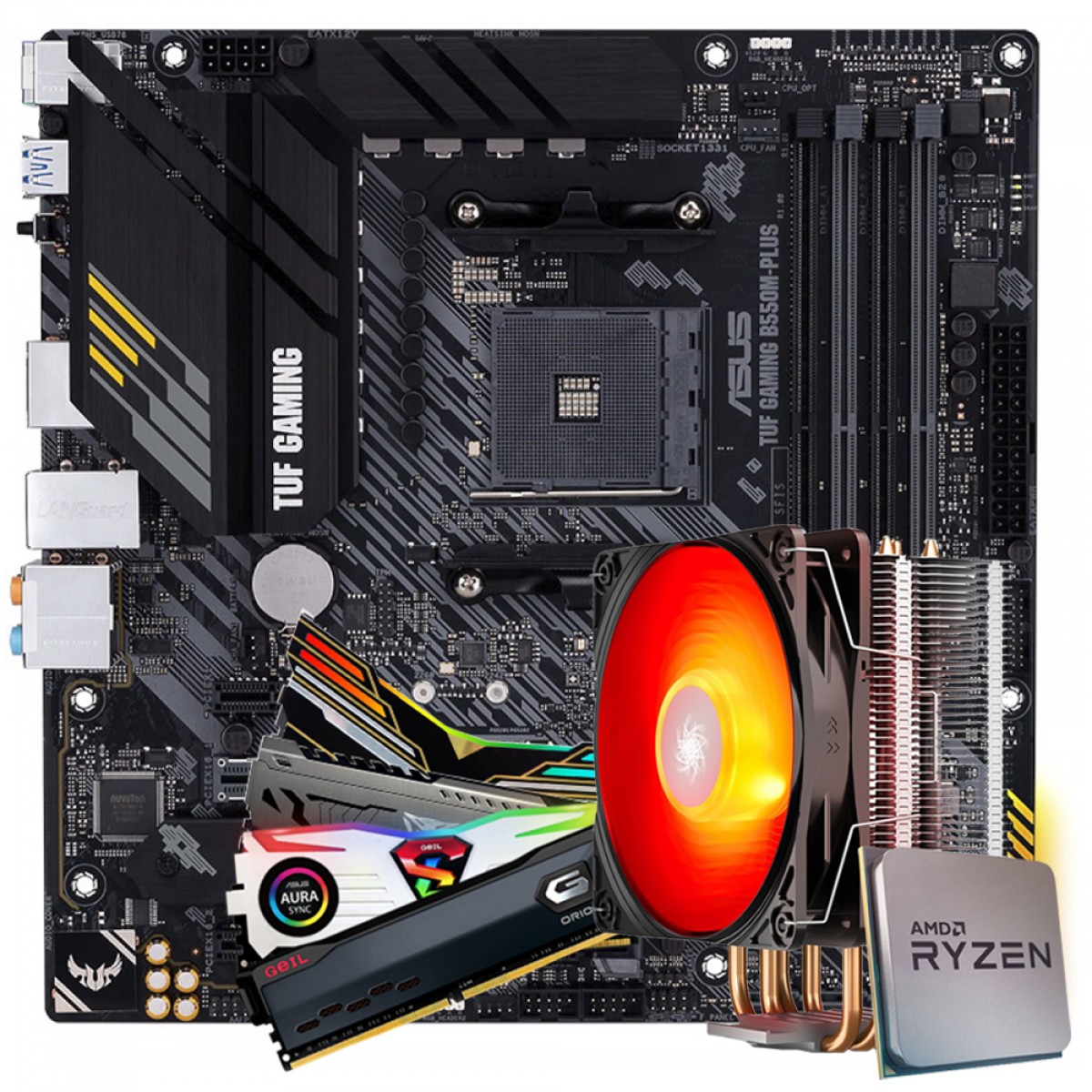 Kit Upgrade Asus TUF Gaming B550M-Plus + AMD Ryzen 7 3700X + 16GB (2X8GB) DDR4