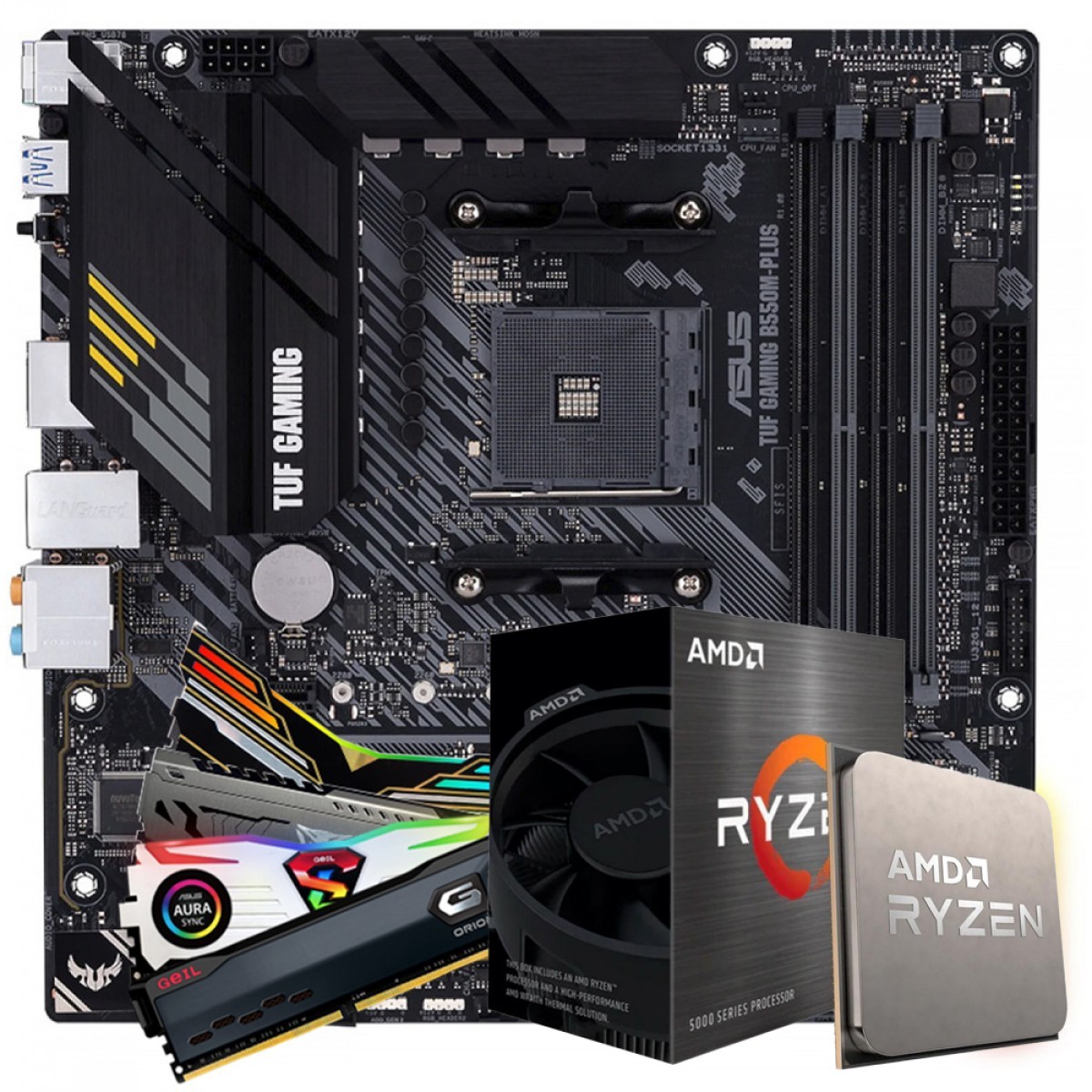 Kit Upgrade Asus TUF Gaming B550M-Plus + AMD Ryzen 5 5600X + 16GB (2x8GB) DDR4