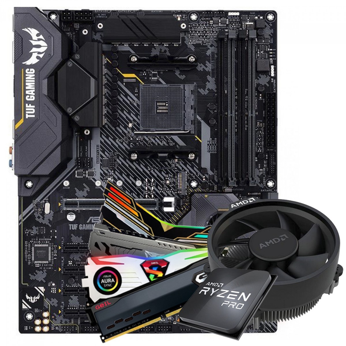 Kit Upgrade Asus TUF Gaming X570-Plus + AMD Ryzen 7 5800X + 16GB (2x8GB) DDR4 RGB