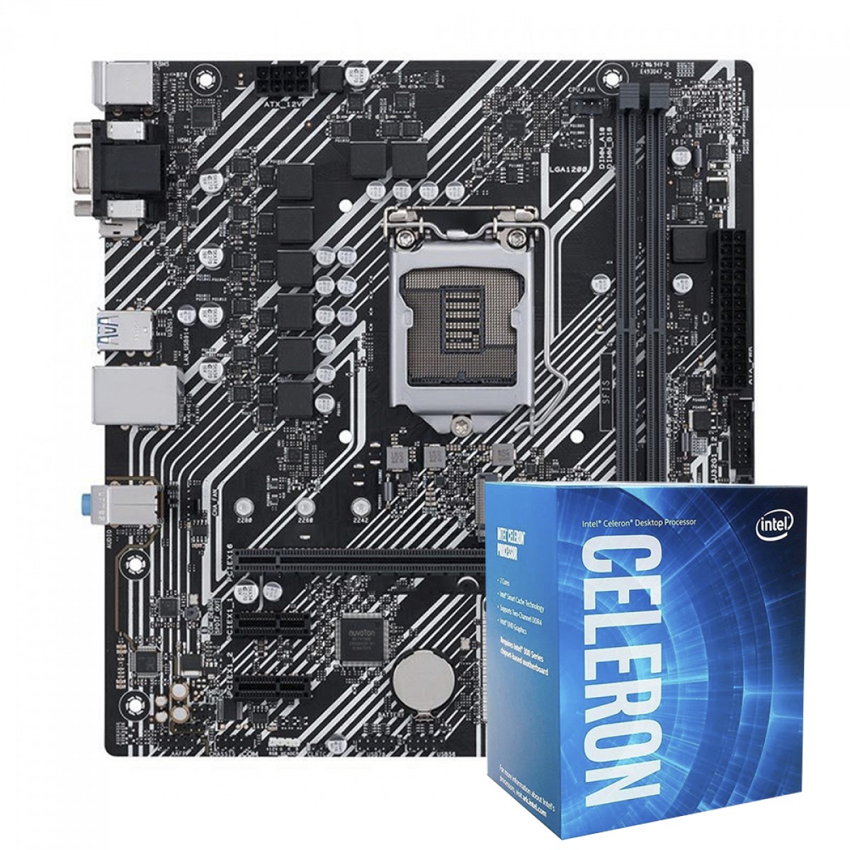 Kit Upgrade, Intel Celeron G5905 + Placa Mãe H510