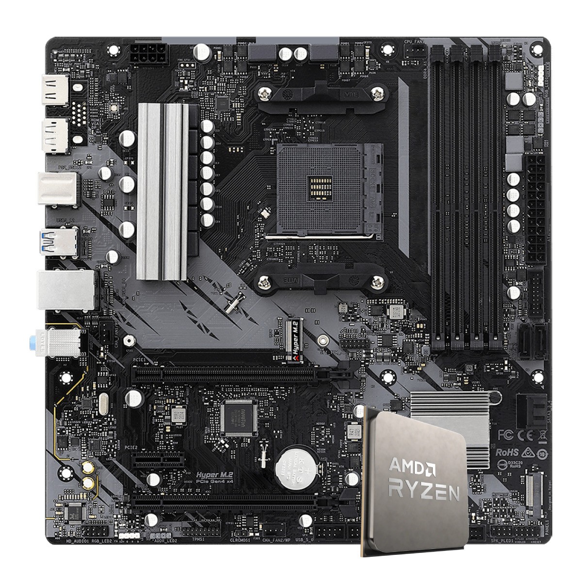 MSI B550 + Ryzen 7 5700X + DDR4 16GBx2枚 Kit Upgrade, AMD Ryzen 7 5700X + Placa Mãe MSI MPG B550 Gaming