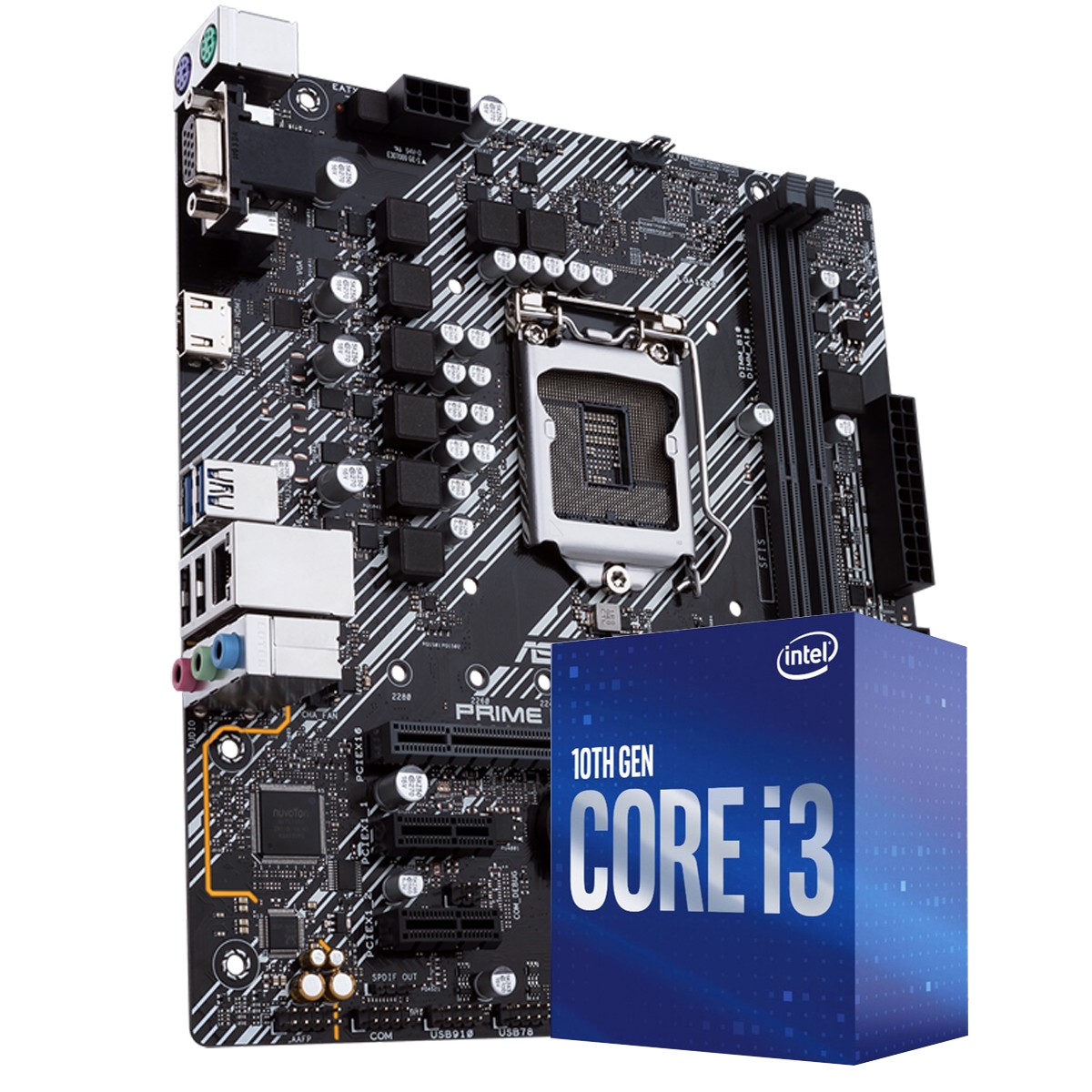Kit Upgrade, Intel i3 10105F, Placa Mãe Chipset H510
