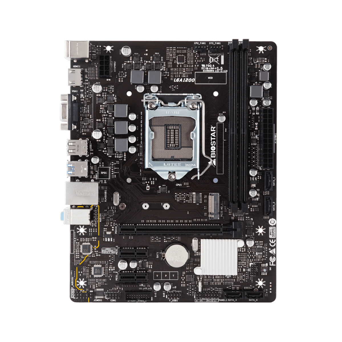 Kit Upgrade Biostar Radeon Rx 550 2GB + Intel Core i3 10105F + Biostar H410MH VER 6.0