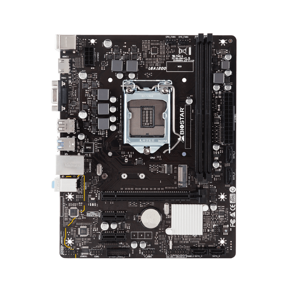 Kit Upgrade Biostar Radeon Rx 550 4GB + Intel Core i3 10105F + Biostar H410MH VER 6.0