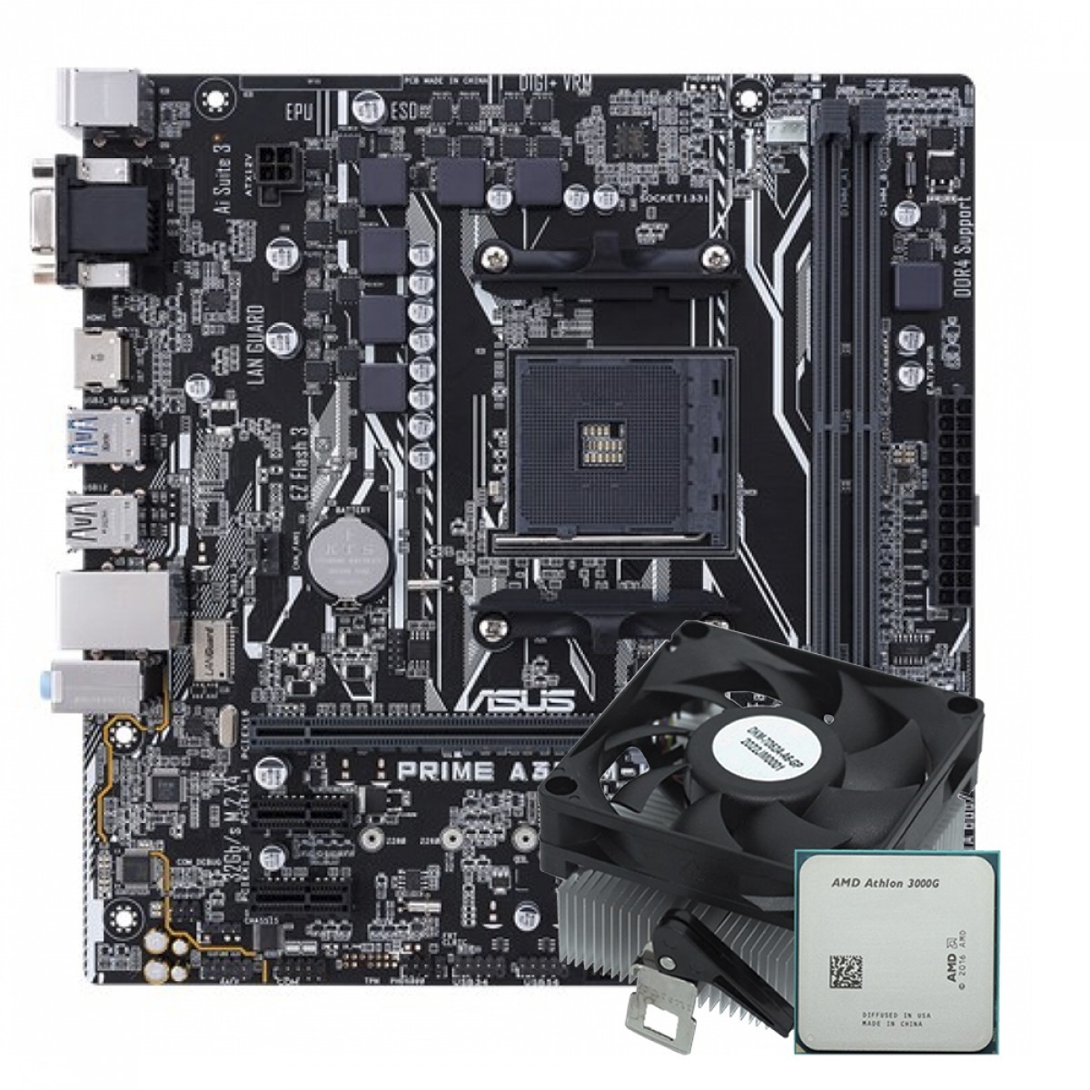 Kit Upgrade AMD Athlon 3000G + Asus Prime A320M-K