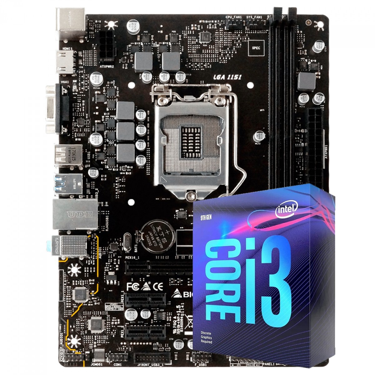 Kit Upgrade, Biostar H310MHP + Intel Core i3 9100F