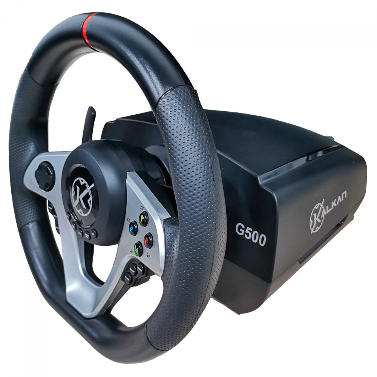 Volante Kalkan G500 ProRacing, Com Pedal e Câmbio, Preto, KLK00032