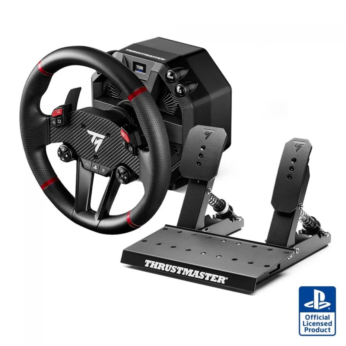 Volante Thrustmaster T598, Motor Direct Axial Drive, Com Pedais, Para PC, PS4 e PS5, 4160899