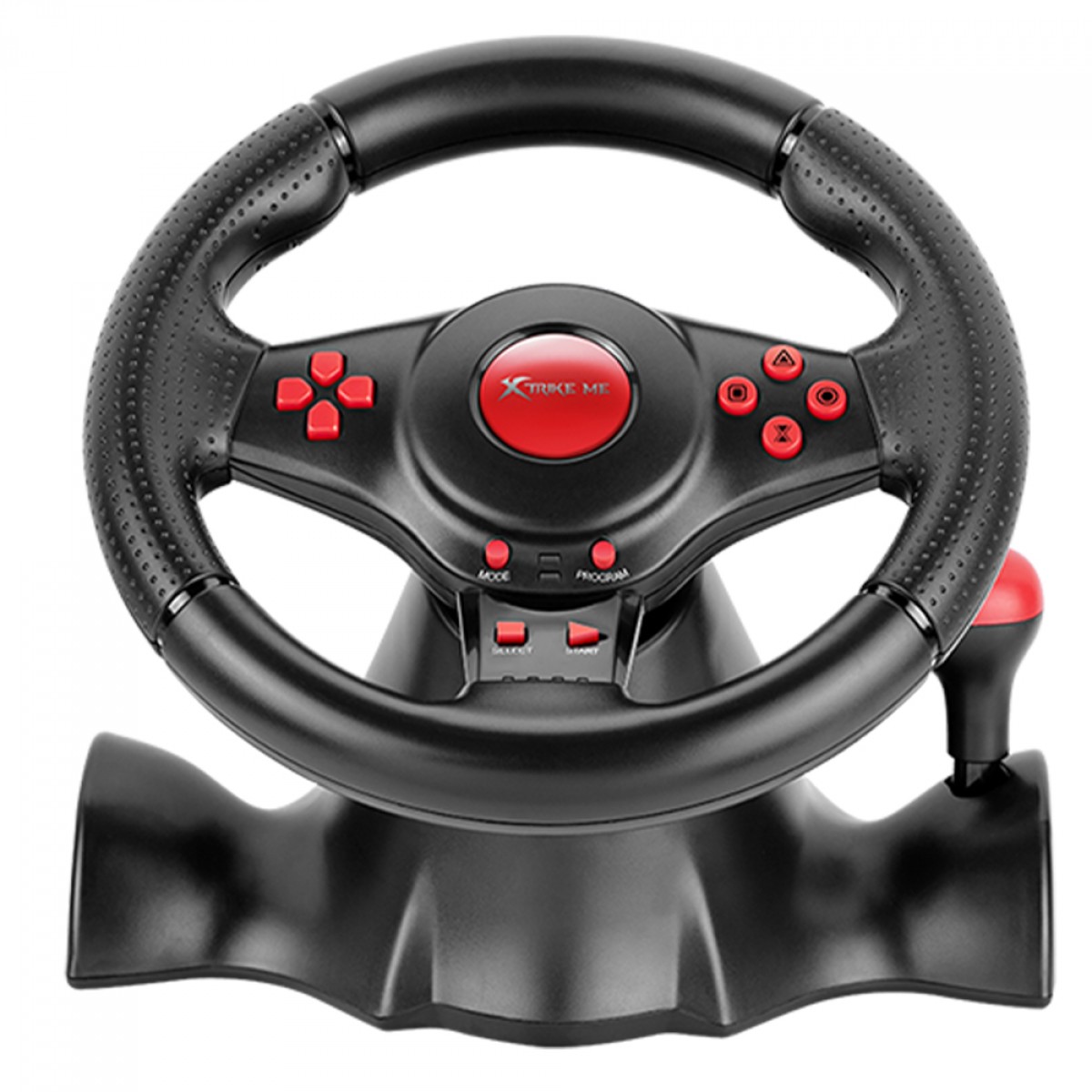 Volante Xtrike Me GP-903, PS4, PS3, XBOX One, XBOX 360, Switch, Android, PC, 180°, Com Pedal