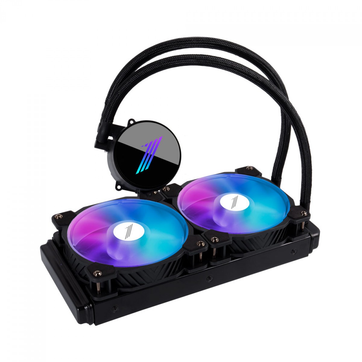 Water Cooler 1STPLAYER TS240, ARGB, 240mm, Intel-AMD, Compatível com LGA 1700, Controladora, Black