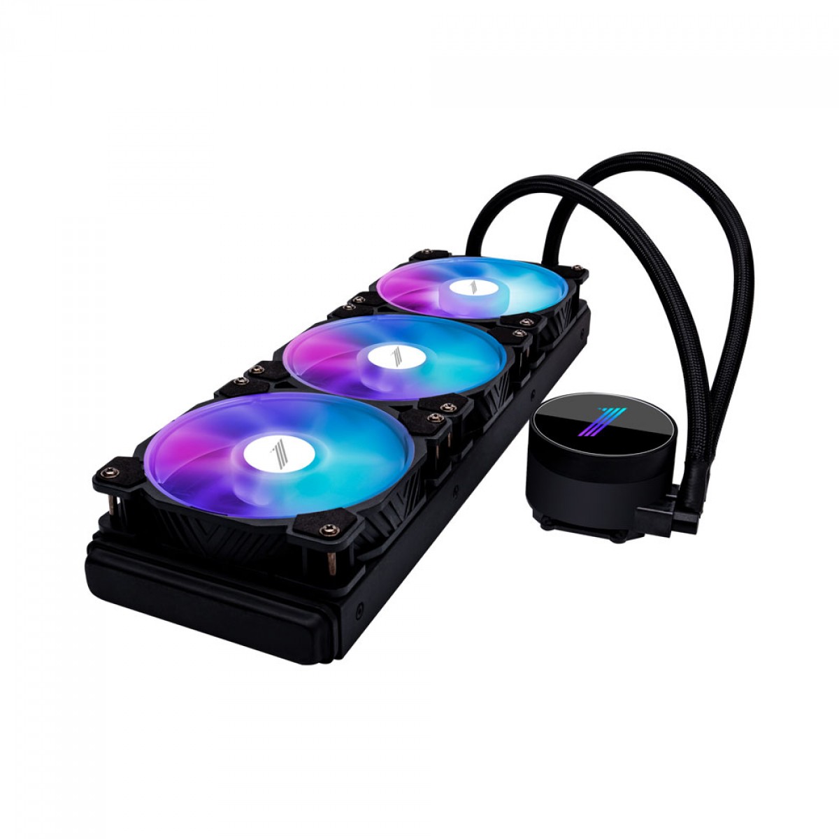 Water Cooler 1STPLAYER TS360, ARGB, 360mm, Intel-AMD, Compatível com LGA 1700, Controladora, Black