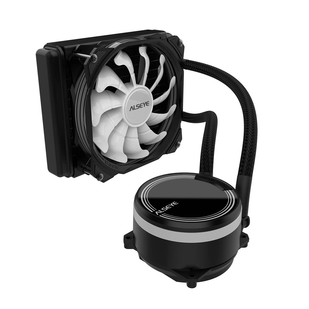 Water Cooler Alseye M120 Black, 120mm, RGB, Intel-AMD