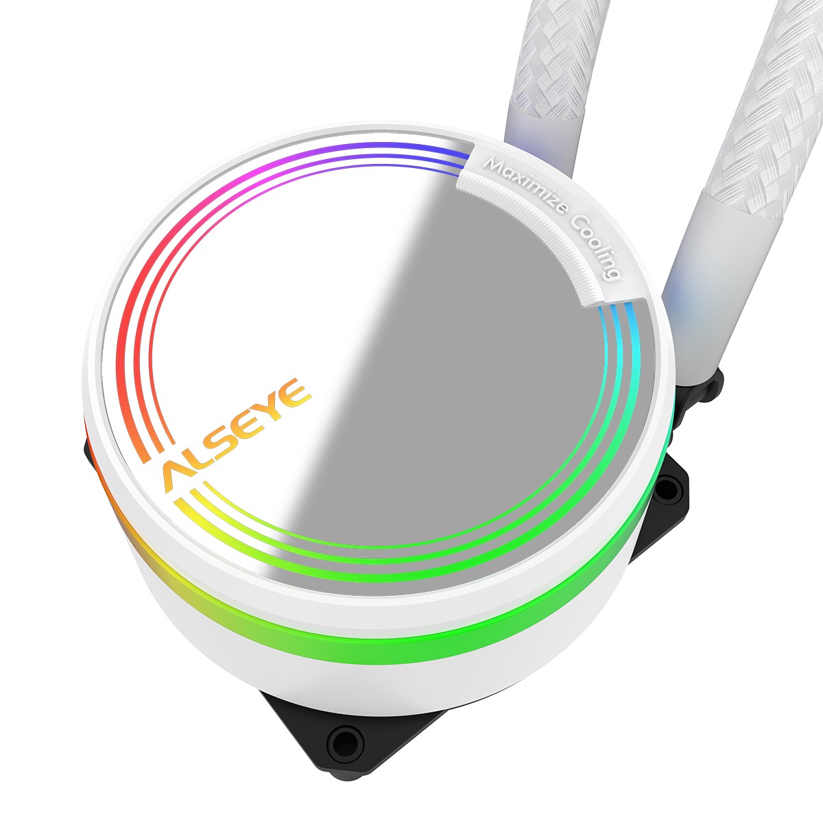 Water Cooler Alseye M240 White, 240mm, RGB, Intel-AMD
