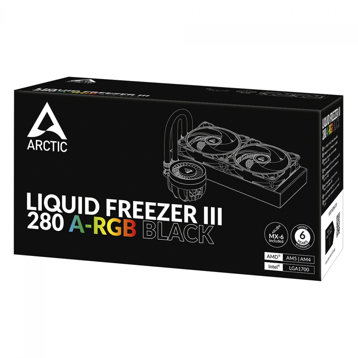 Water Cooler Arctic Liquid Freezer III 280, ARGB, 280mm, Intel-AMD, Black, ACFRE00143A