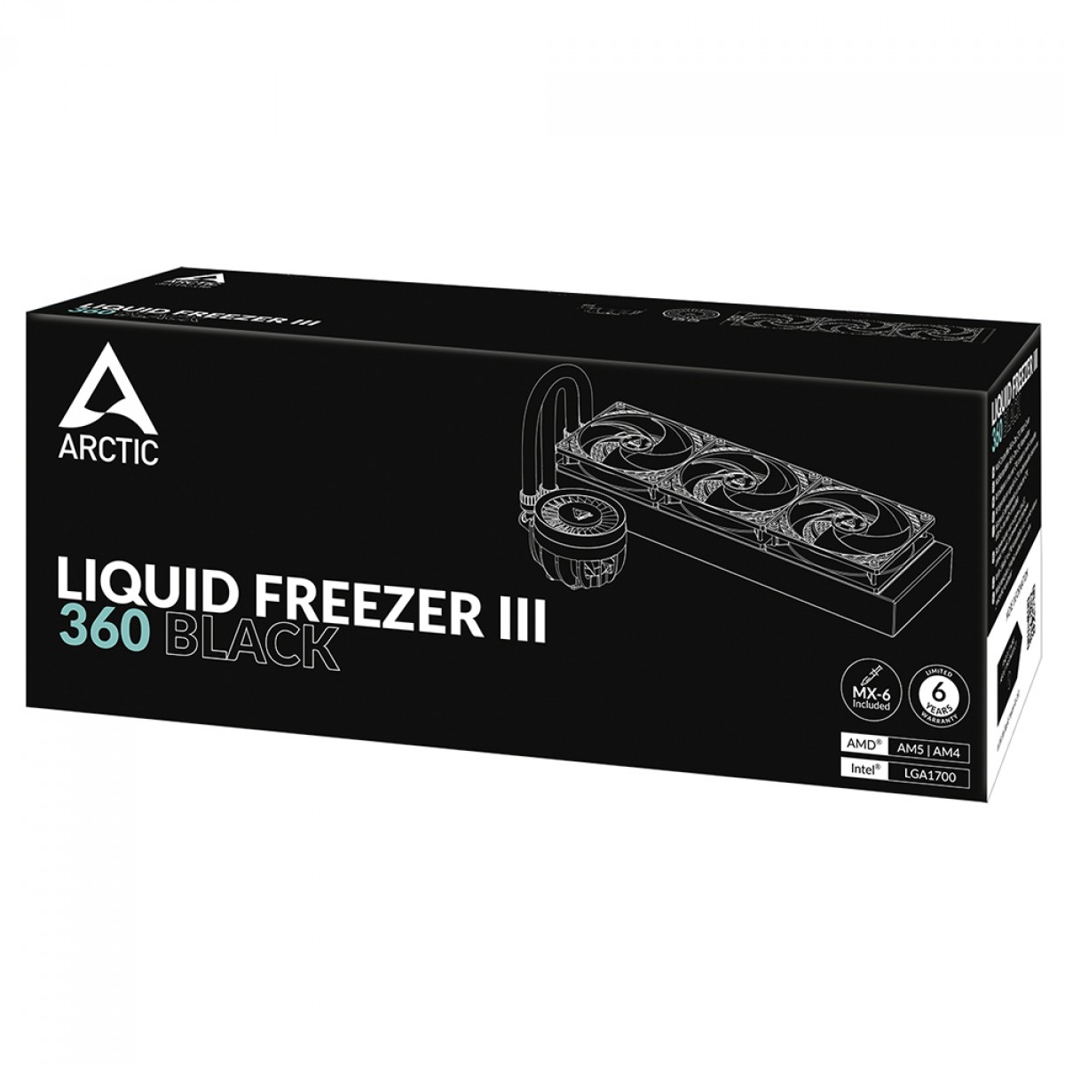 Water Cooler Arctic Liquid Freezer III 360, 360mm, Intel-AMD, Black, ACFRE00136A
