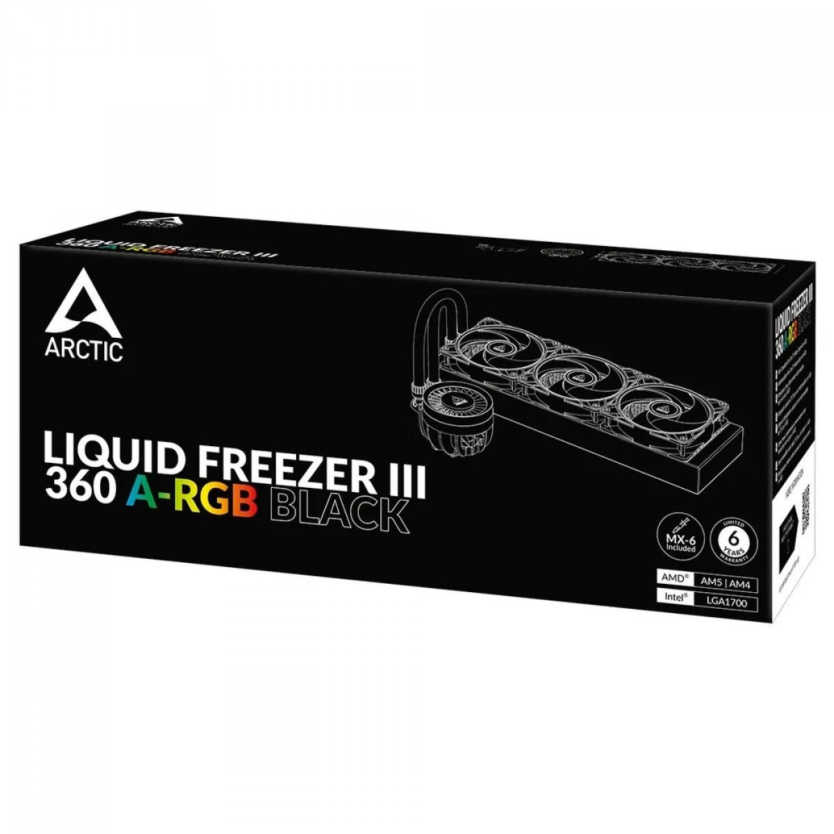 Water Cooler Arctic Liquid Freezer III 360, ARGB, 360mm, Intel-AMD, Black, ACFRE00144A