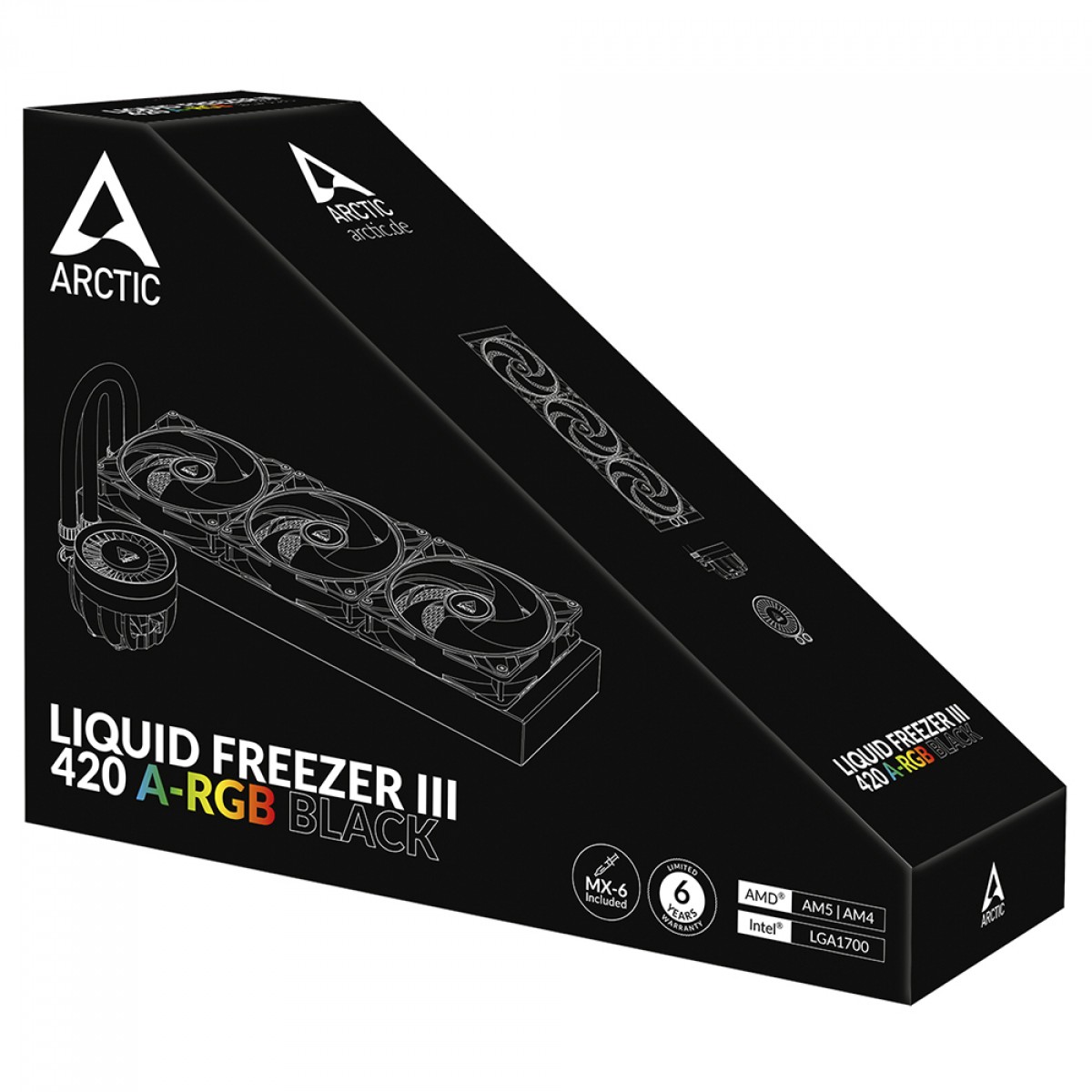 Water Cooler Arctic Liquid Freezer III 420, ARGB, 420mm, Intel/AMD, Black, ACFRE00145A