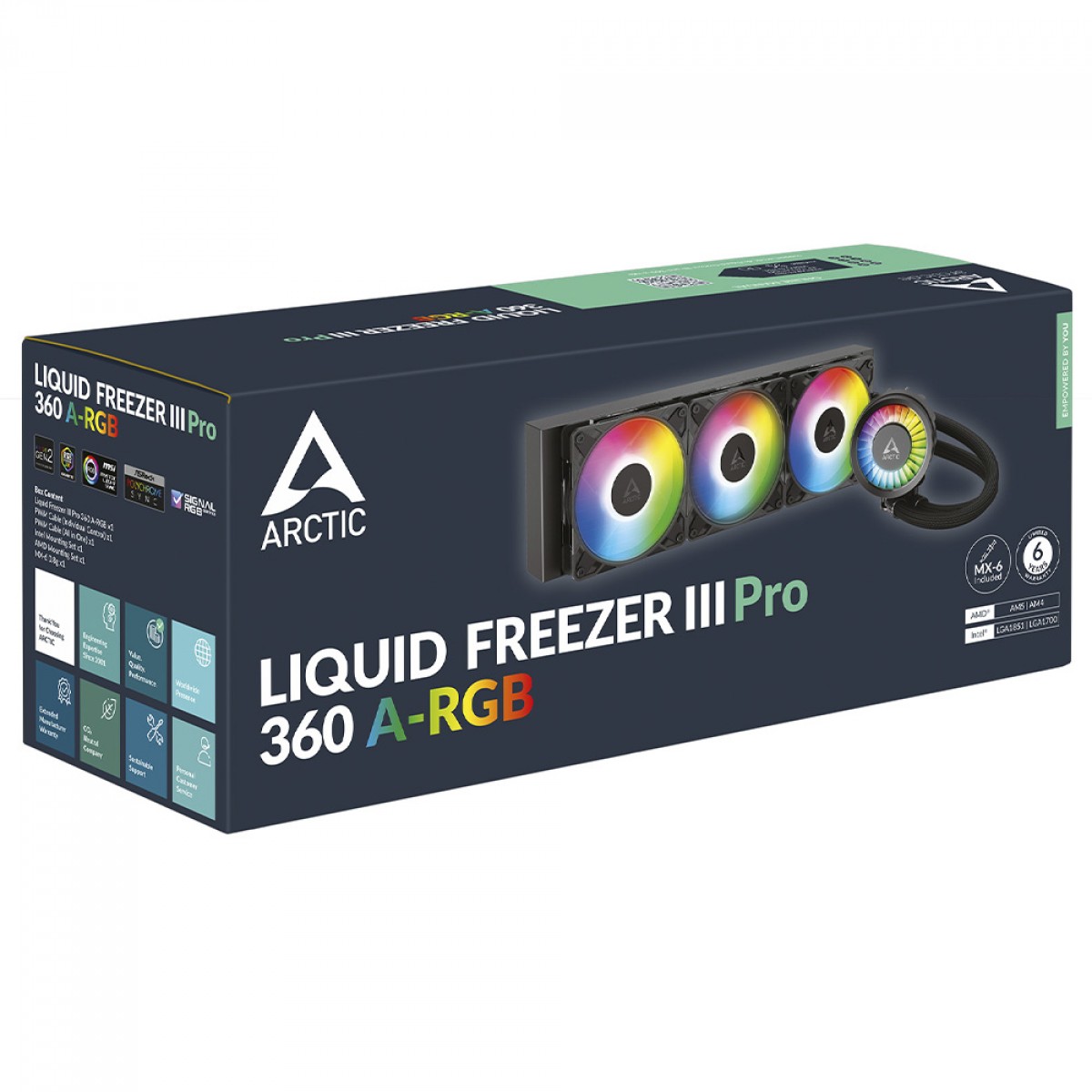 Water Cooler Arctic Liquid Freezer III Pro 360, ARGB, 360mm, Intel-AMD, Preto, ACFRE00184A