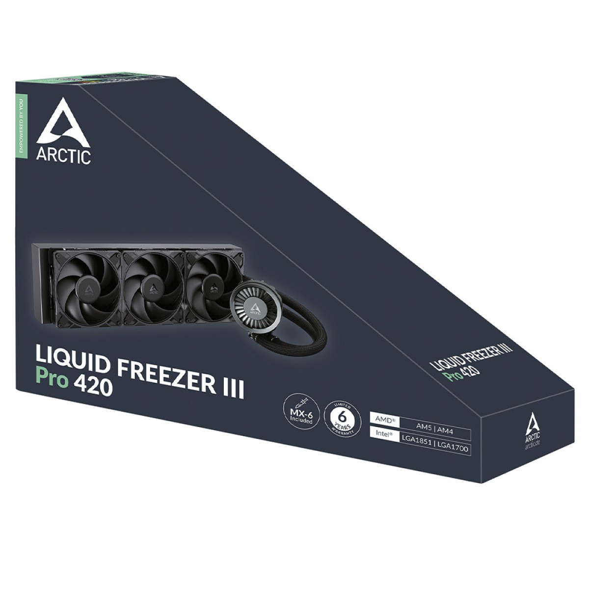 Water Cooler Arctic Liquid Freezer III Pro 420, 420mm, Intel-AMD, Preto, ACFRE00181A