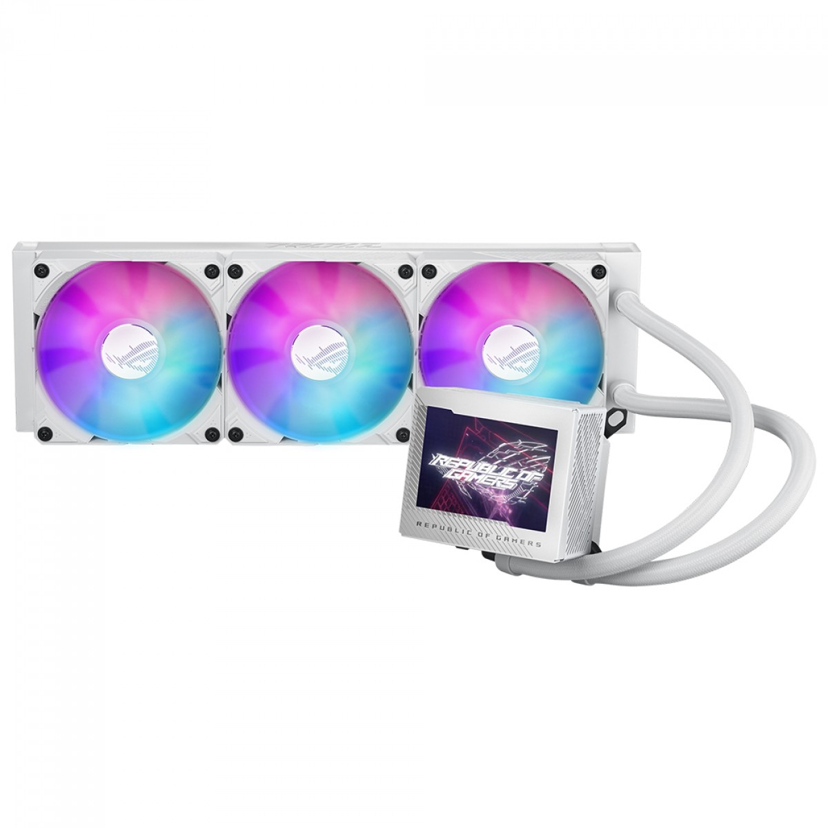 Water Cooler Asus Rog Ryujin III, 360mm, ARGB, Display LCD, Intel-AMD, White, 90RC00L2-M0UAY0
