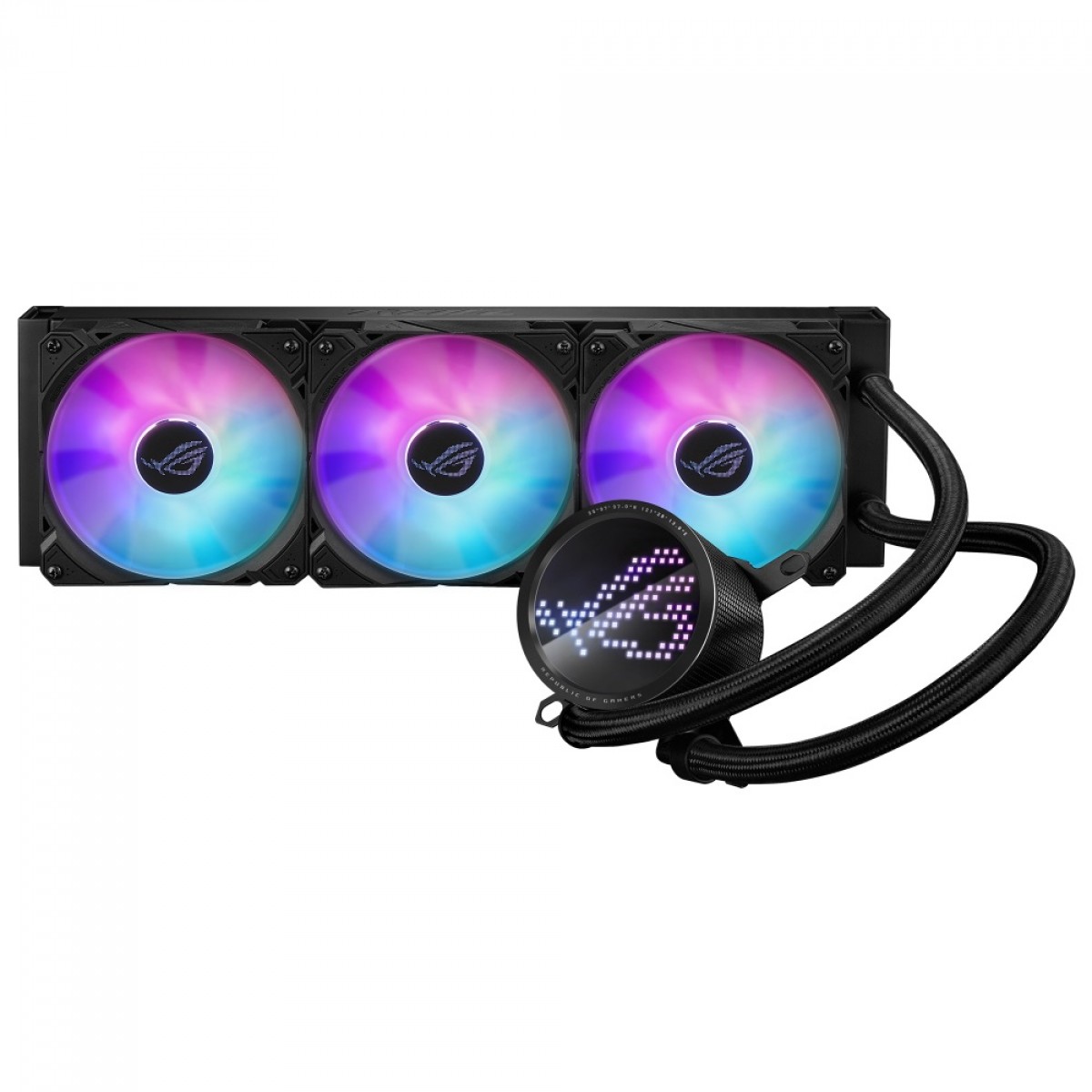 Water Cooler Asus Rog Ryuo III, 360mm, ARGB, Intel-AMD, Black, 90RC00I1-M0UAY0