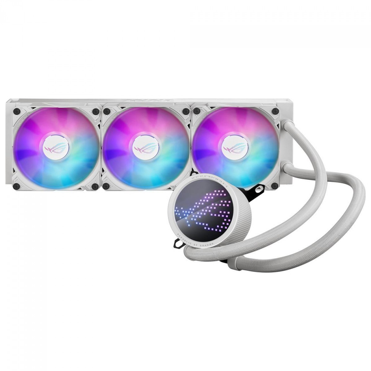 Water Cooler Asus Rog Ryuo III, 360mm, ARGB, Intel-AMD, White, 90RC00I2-M0UAY0