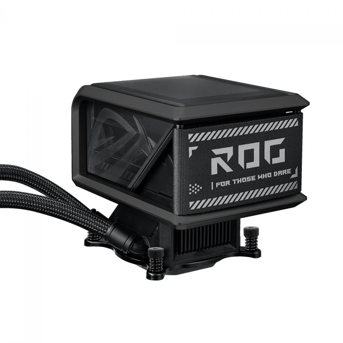 Water Cooler Asus Rog Ryuo IV SLC, 360mm, ARGB, Intel-AMD, Display Curvo AMOLED, Preto, 90RC0151-B0AAY0