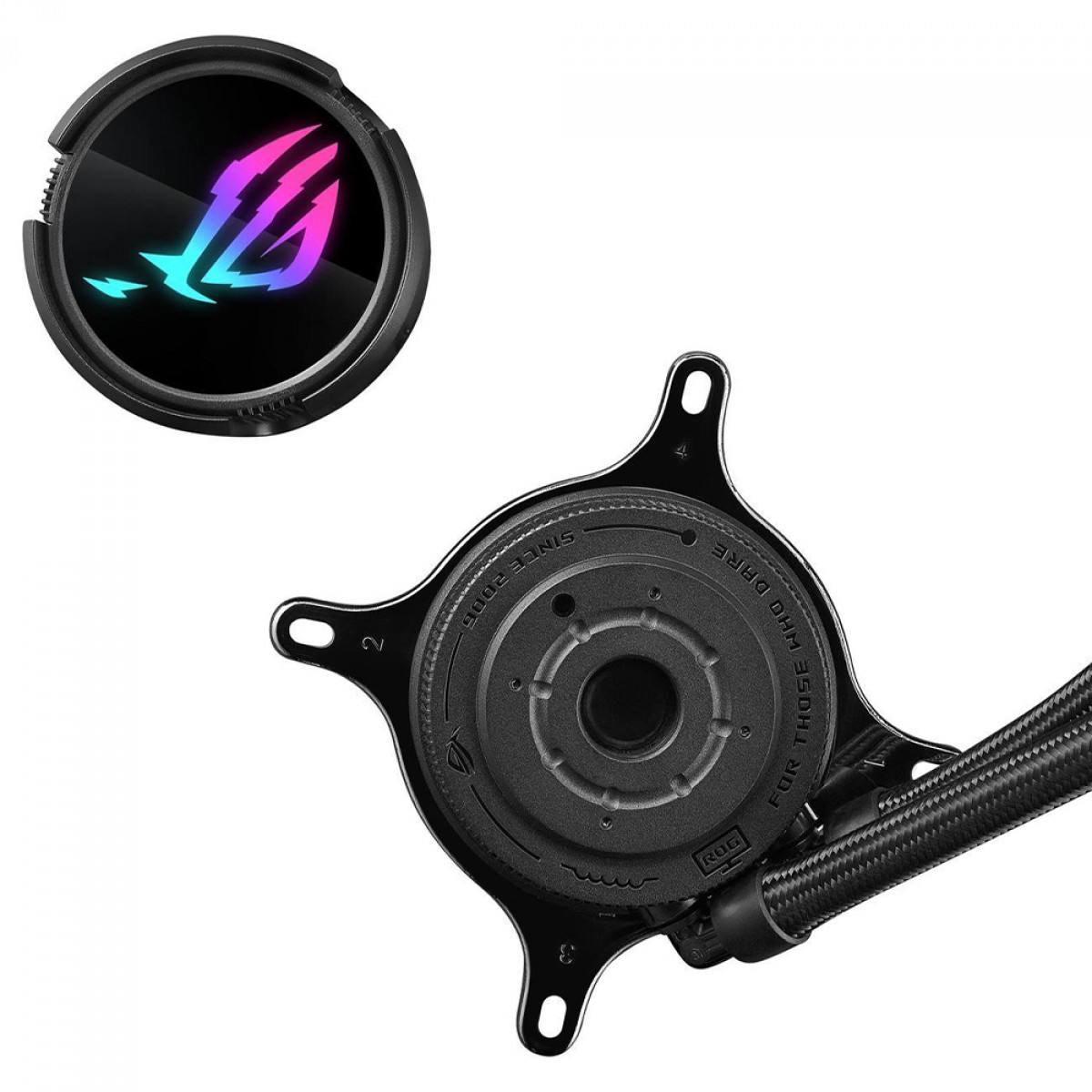 Water Cooler Asus Rog Strix LC III, 240mm, ARGB, Intel-AMD, Black, 90RC00S1-M0UAY0