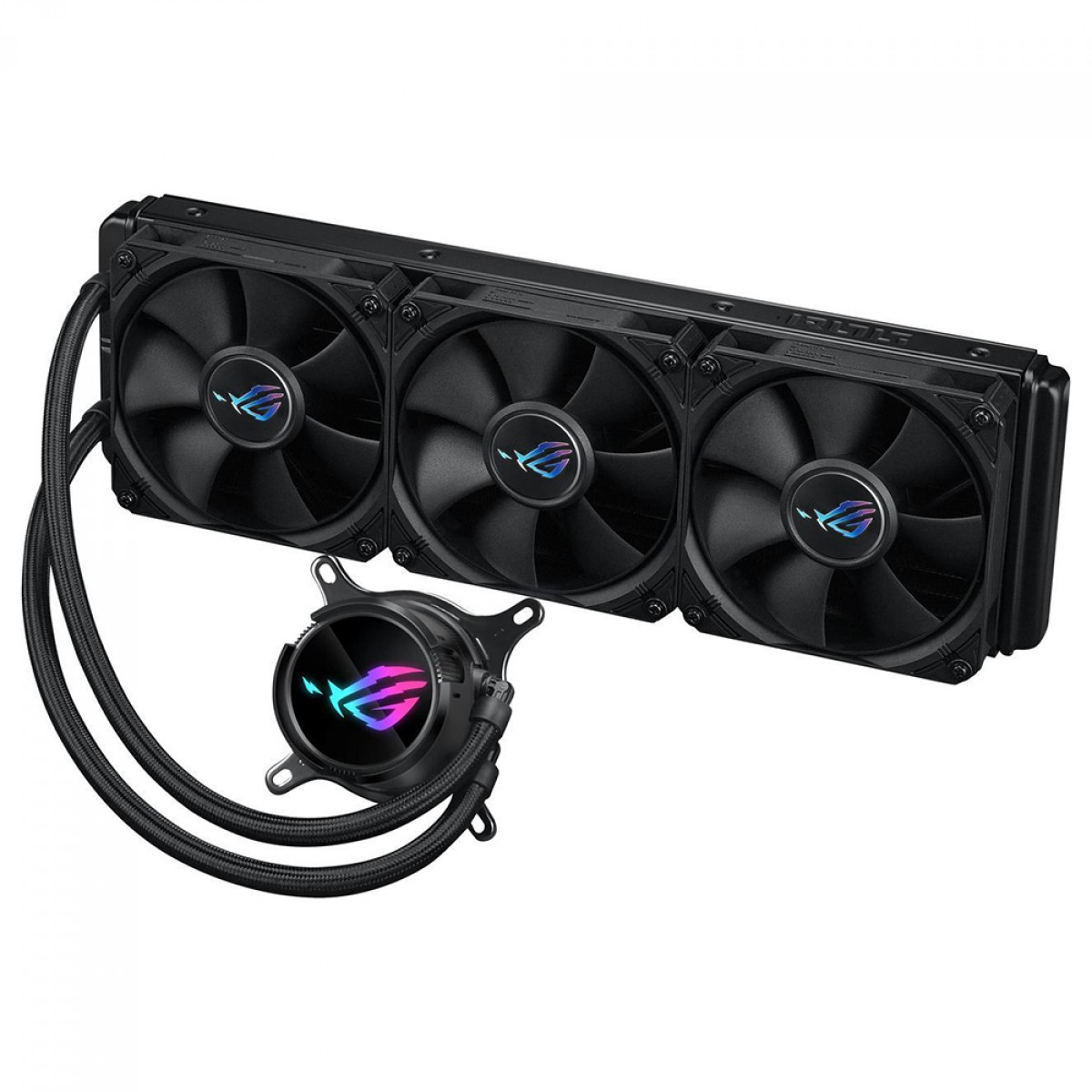 Water Cooler Asus Rog Strix LC III, 360mm, ARGB, Intel-AMD, Black, 90RC00T0-M0UAY0