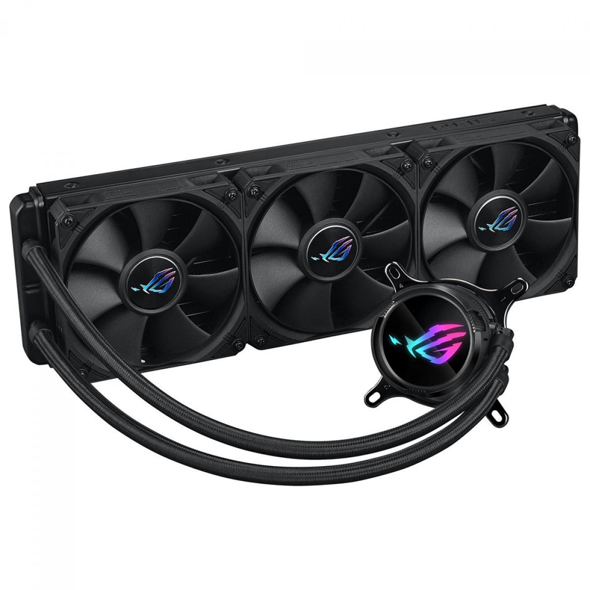 Water Cooler Asus Rog Strix LC III, 360mm, ARGB, Intel-AMD, Black, 90RC00T0-M0UAY0