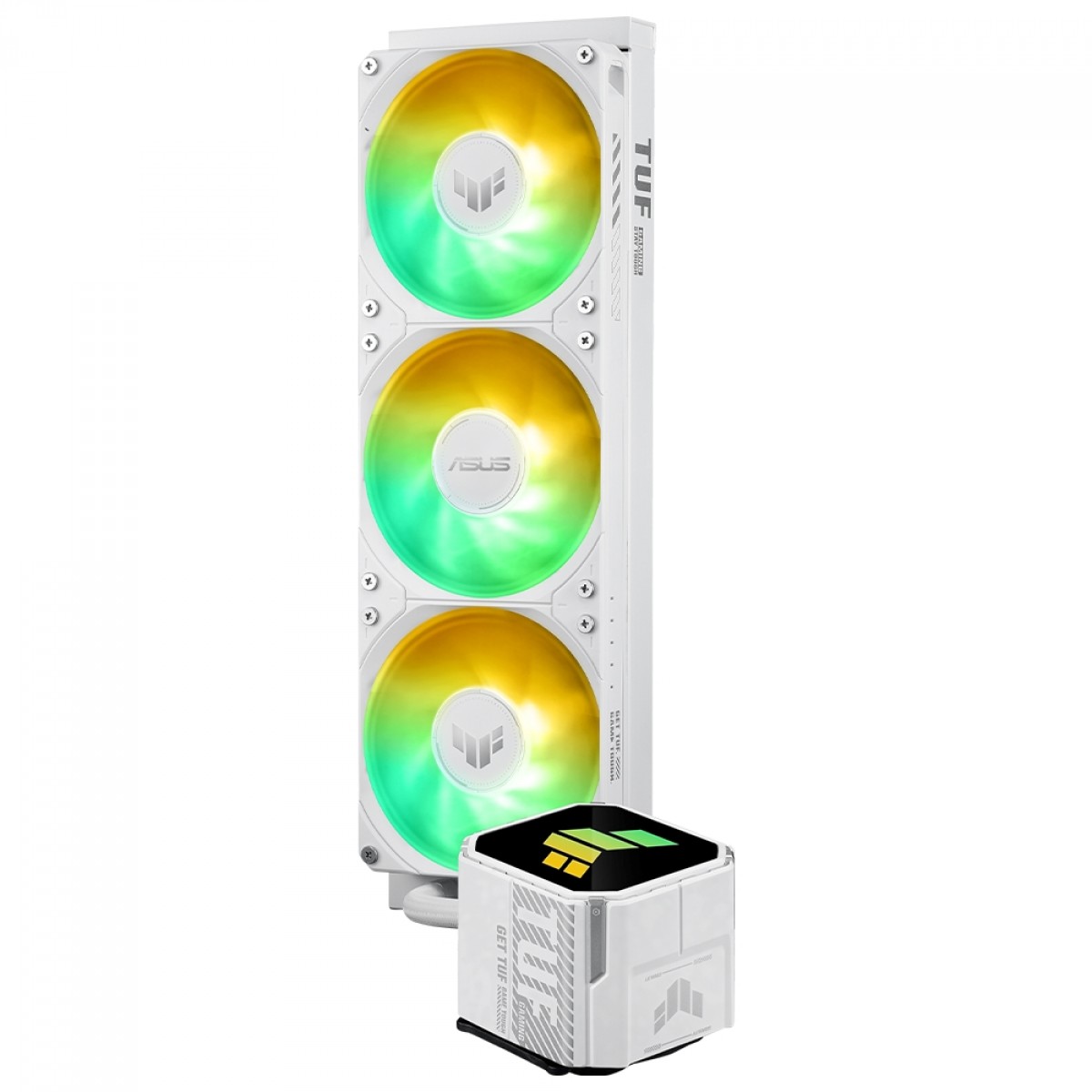 Water Cooler Asus TUF Gaming LC III White, 360mm, ARGB, Intel-AMD, Branco, 90RC0192-B0UAY0