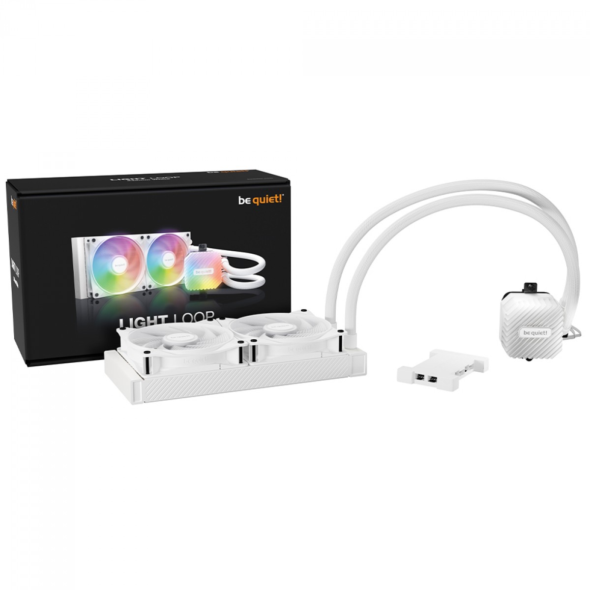 Water Cooler Be Quiet Light Loop, ARGB, 240mm, PWM, Intel/AMD, Branco, BW021