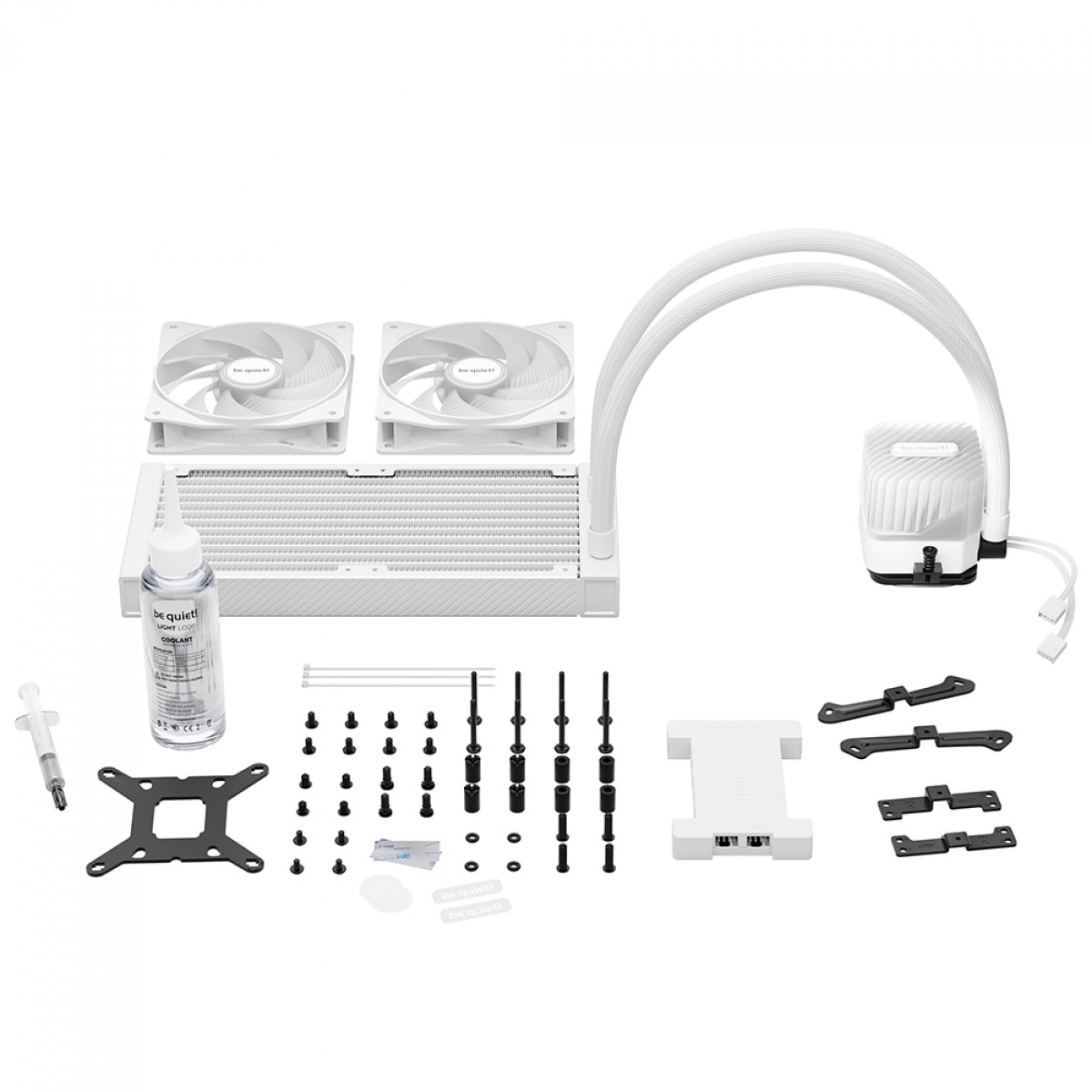 Water Cooler Be Quiet Light Loop, ARGB, 240mm, PWM, Intel/AMD, Branco, BW021