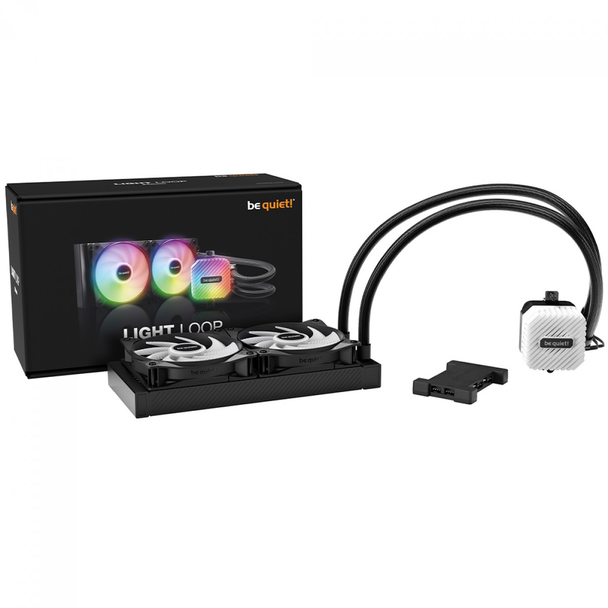 Water Cooler Be Quiet Light Loop, ARGB, 240mm, PWM, Intel/AMD, Preto, BW020